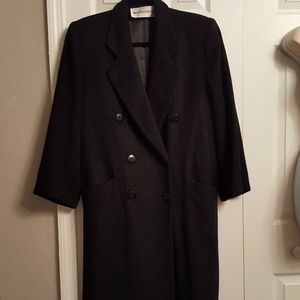 Montaldo's Black Camel Hair Trench